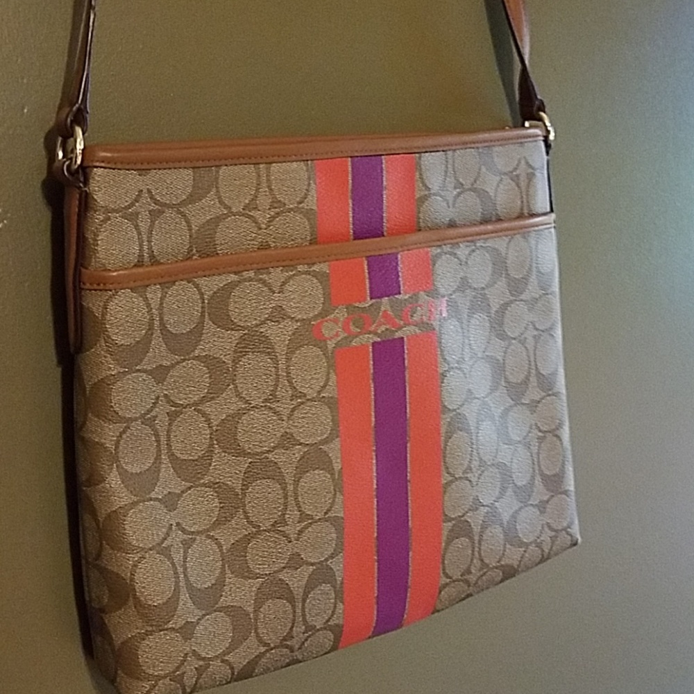 Varsity Stripe Coach Purse